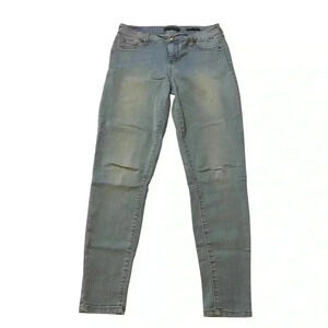 Crave By Cp Women's Mid-rise Ankle Skinny Elastic Jeans Light Wash Size 9/29